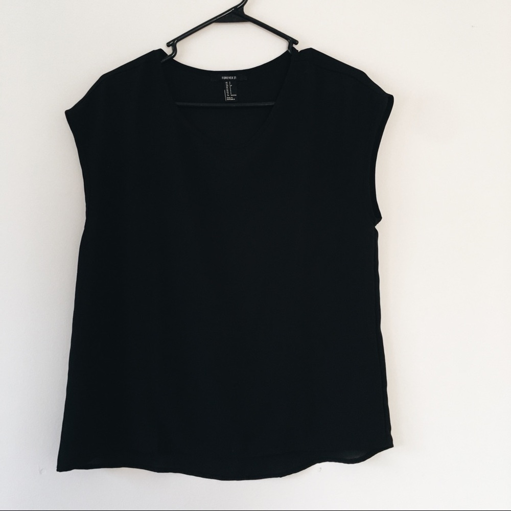 Sheer Black Tee